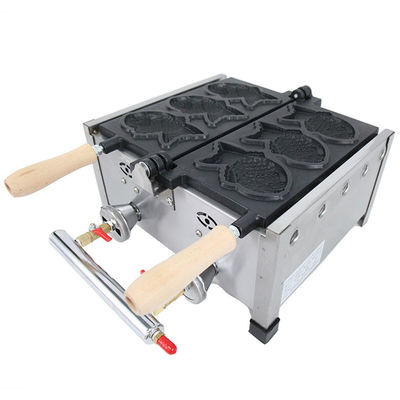 태야키 제조 기계 6 PCS 생선 태야키 LPG 타입 생선 와플 메이커 470x380x210mm