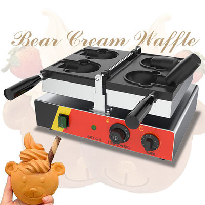 산크스 만든 간단한 전기 타이야키 곰 와플 메이커와 함께 2pcs 각 곰팡이 11.25 KG
