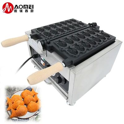 타이야키 기계 14pcs/판 전기 LPG 타입 생선 와플 메이커 미니 타이야키