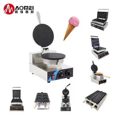 품질  Electric Waffle Maker Machine for Snack Bar Non-stick Plate 250*350*250mm 공장