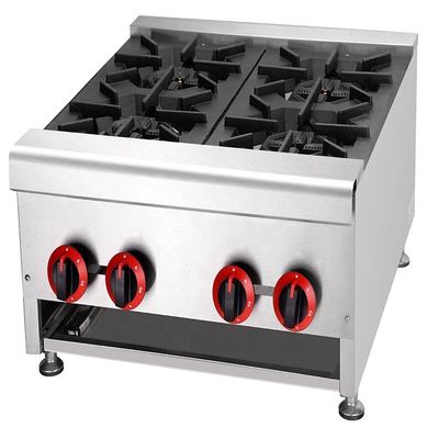 30kW 산업용 테이블 타입 가스 코커 4 번버 LPG2800Pa