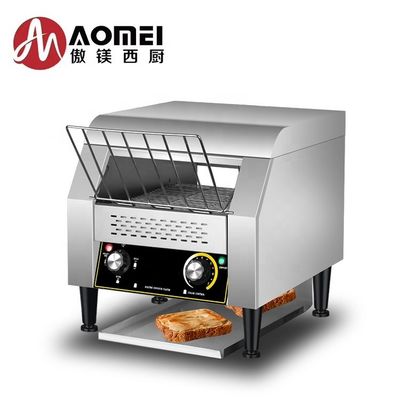 300-350 pcs/hour 빵 생산 상업용 전기 컨베이어 토스터