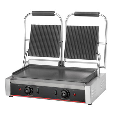 220V-240V 반착성 샌드위치 그릴 전기 비연 접촉 그릴 상업용