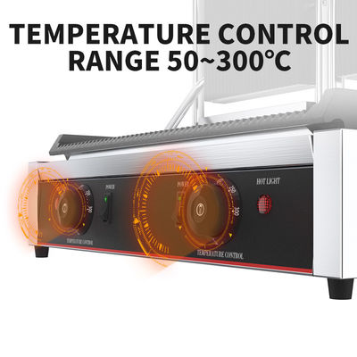 565x370x190mm 전기 콘택트 그릴 온 BBQ 플레이트 모든 갈래가 있는 이중 플레이트 파니니 그릴