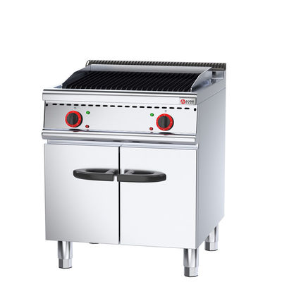 상용 레스토랑 전기 서 있는 라바 바위 그릴 캐비닛과 함께 환경 친화적 6KW