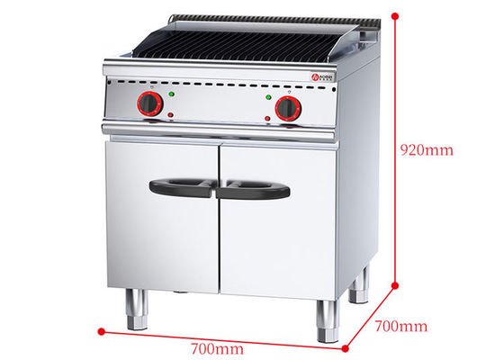 상용 레스토랑 전기 서 있는 라바 바위 그릴 캐비닛과 함께 환경 친화적 6KW