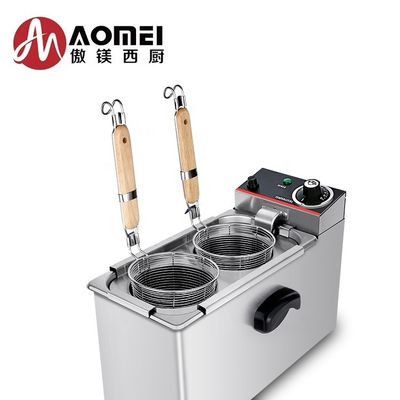 외식 장비 2kW 전기 데스크톱 2 헤드 레스토랑 뉘들 끓이는 파스타 요리