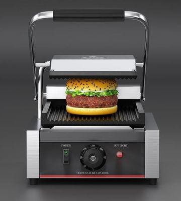 상업용 전기 파니니 그릴 1800W 샌드위치 전력 레스토랑 부엌에서 접촉
