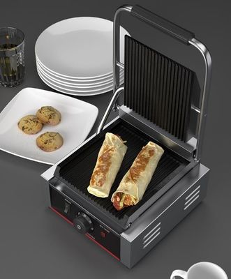 상업용 전기 파니니 그릴 1800W 샌드위치 전력 레스토랑 부엌에서 접촉