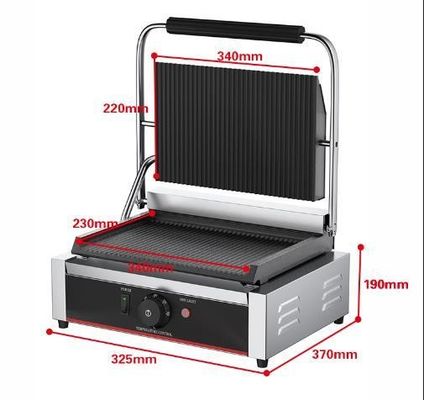 2200W 전문 전기 콘택트 그릴 샌드위치 프레스 파니니 그릴 811E