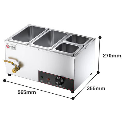 스테인레스 스틸 뷔페 난방 레스토랑 서비스용 Bain Marie 재빙 접시 외식