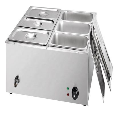 1500W 전기식품 온기 6개의 탱크와 패키지 크기 730*630*280mm