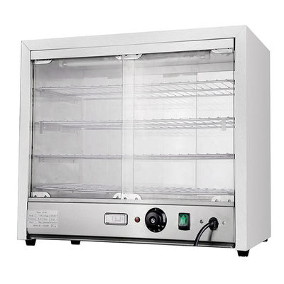 1.5kW 은 흰색 주방 장비 상업 뷔페 음식 더운 디스플레이 쇼케이스