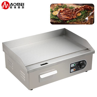 8mm 두께 스테인리스 스틸 가스 Bbq 평면 상단 판 가스 그릴 부엌 장비