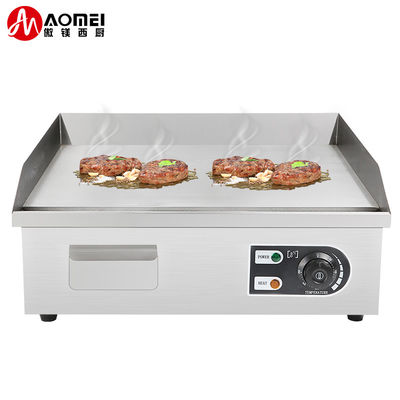8mm 두께 스테인리스 스틸 가스 Bbq 평면 상단 판 가스 그릴 부엌 장비