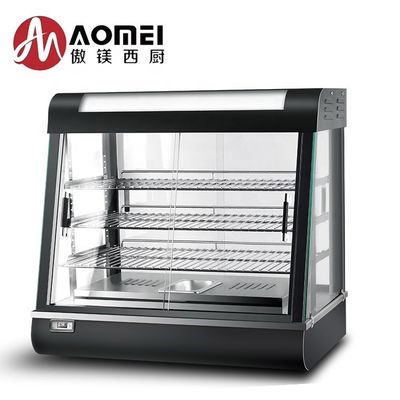 LED 조명 660x440x630mm 블랙 케이크 쇼케이스 및 보존