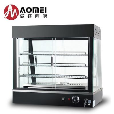 LED 조명 660x440x630mm 블랙 케이크 쇼케이스 및 보존
