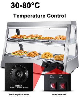 43KG 스테인리스 스틸 식품 디스플레이 핫 워크래스 1.6KW 전기 핫 푸드 핫