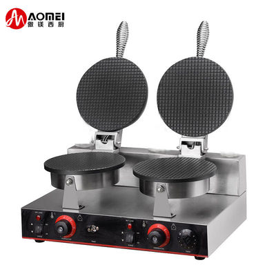 1.2W 조절 가능한 온도 조절기 전기 아이스크림 코너 베이커 와플 코너 제조기