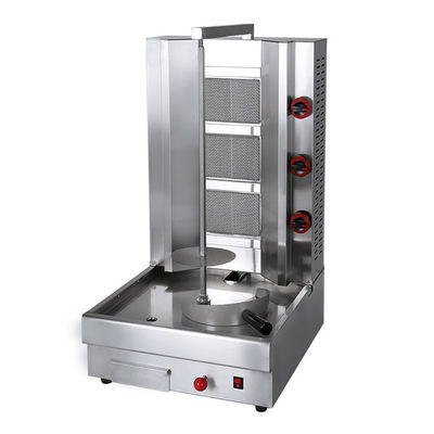 220V 상업용 스테인리스 스틸 도너 케밥 샤바르마 로스터 머신 15000W 전력