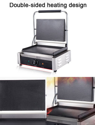 호텔 부엌 스테인리스 스틸 그릴 문 디자인 멀티 코커 쌍면 접촉 그릴 220V