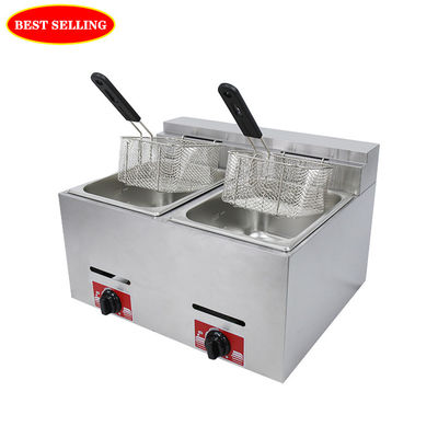 9.2KG LPG/NG 상업용 가스 딥 프라이어 카운터 톱 머신 가스 오라스 프라이도라스