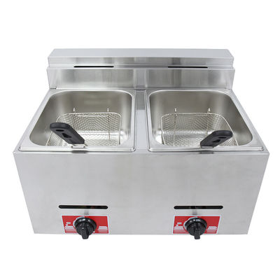 9.2KG LPG/NG 상업용 가스 딥 프라이어 카운터 톱 머신 가스 오라스 프라이도라스