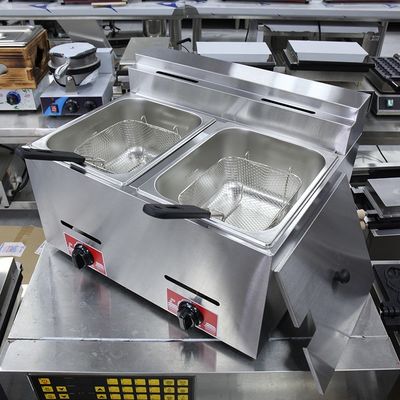 9.2KG LPG/NG 상업용 가스 딥 프라이어 카운터 톱 머신 가스 오라스 프라이도라스