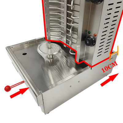 220V 가스 3번 타기 전기 자동 회전 치킨 케밥 도너 샤와르마 제조 기계