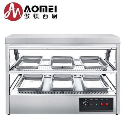 1600W 상업용 주방 카운터 상단 패스트 푸드 더워 디스플레이 쇼케이스