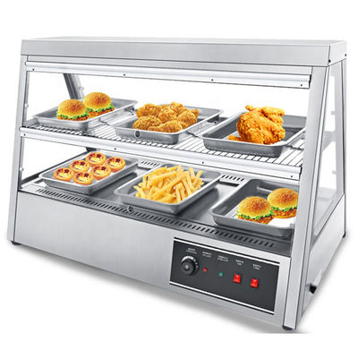 1600W 상업용 주방 카운터 상단 패스트 푸드 더워 디스플레이 쇼케이스