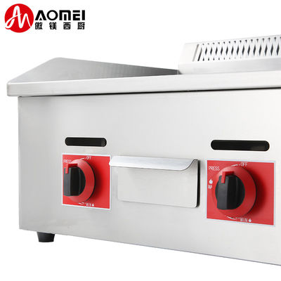 730*550*340mm 비 붙는 상업용 BBQ 가스 그릴러 레스토랑 부엌 카운터 톱