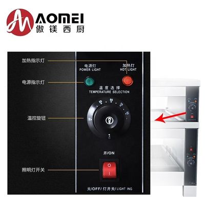 레스토랑 디자인 다기능 식품 온도 디스플레이 카운터 30-85C 온도