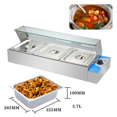 220V 스테인리스 스틸 커스터마이즈드 휴대용 Bain Marie 상업적인 외식 장비
