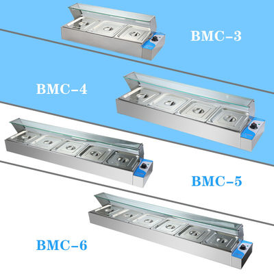 220V 스테인리스 스틸 커스터마이즈드 휴대용 Bain Marie 상업적인 외식 장비