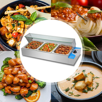 220V 스테인리스 스틸 커스터마이즈드 휴대용 Bain Marie 상업적인 외식 장비