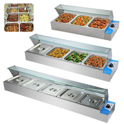 220V 스테인리스 스틸 커스터마이즈드 휴대용 Bain Marie 상업적인 외식 장비