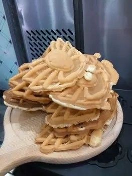 상업용 비 스틱 전기 계란 와플 메이커 크래브와 동물 모양 만화 110/220 전압