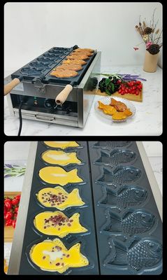 한국식 생선 케이크 상업용 전기 태야키 와플 메이커 18kg 스테인레스 스틸