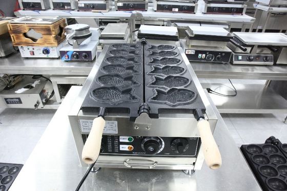 한국어 태야키 머신 6pcs 와플 생선 메이커와 2023년