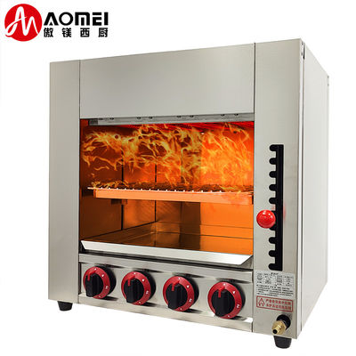 스테인레스 스틸 상업 살라만더 그릴 가스 살라만더 기계 610*470*610mm 21.85KG