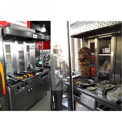 고전력 Grill 고기 빠르고 효율적으로 Doner Kebab Shop Shawarma 만드는 기계