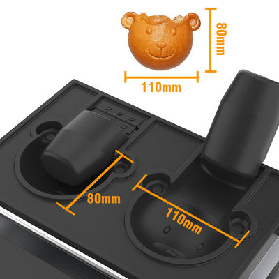 산크스 만든 간단한 전기 타이야키 곰 와플 메이커와 함께 2pcs 각 곰팡이 11.25 KG