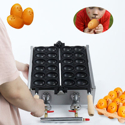 LPG로 연료가 공급되는 거품 달걀 빵과 매운 웃는 달걀 와플을 만드는 콘 제조 기계