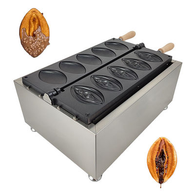 5pcs 용량 카페용 상업용 간식 기계 웃긴 와플 메이커 여자 와플 음경 와플
