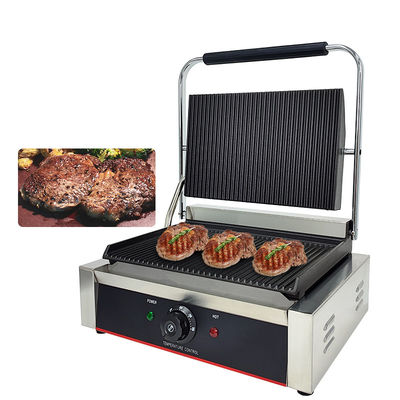 220v 전동 콘택트 그릴, 풀 류브 플레이트 및 분리 가능한 오일 컬렉터