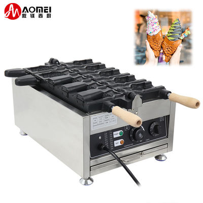 220v 전기 5 pcs 오픈 입 생선 모양 와플 메이커 타이야키 기계 375*700*290