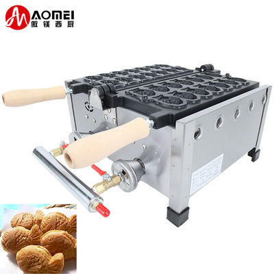 8.15 KG 반착력 14pcs 작은 물고기 모양 웨이플 메이커 스테인리스 스틸 타이야키 가스 기계