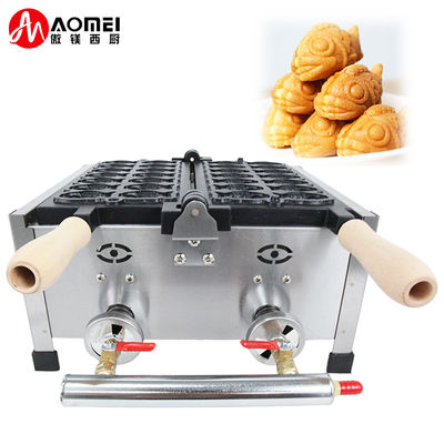 8.15 KG 반착력 14pcs 작은 물고기 모양 웨이플 메이커 스테인리스 스틸 타이야키 가스 기계