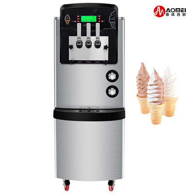 사전 냉각 시스템 3 맛의 부드러운 아이스크림 제조기 540x850x1500mm 스테인리스 스틸